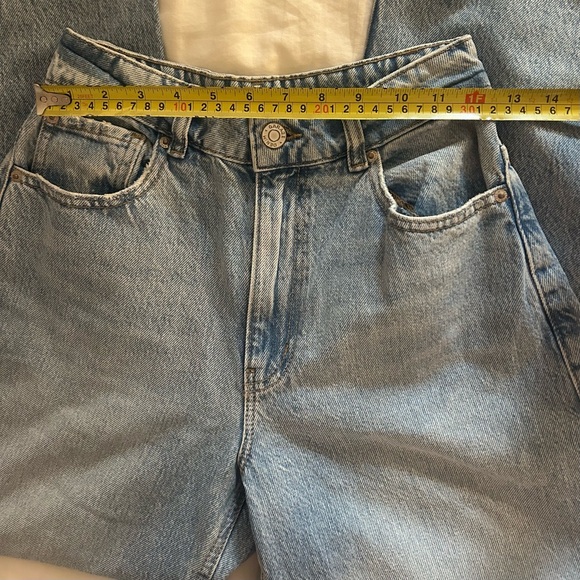 Garage Ripped Wide Leg High-Rise Jeans in Light Blue - Picture 4 of 7